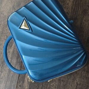 TRIFORCE Blue‎ Gold Travel Bag 12" Hardcase Accessories Makeup